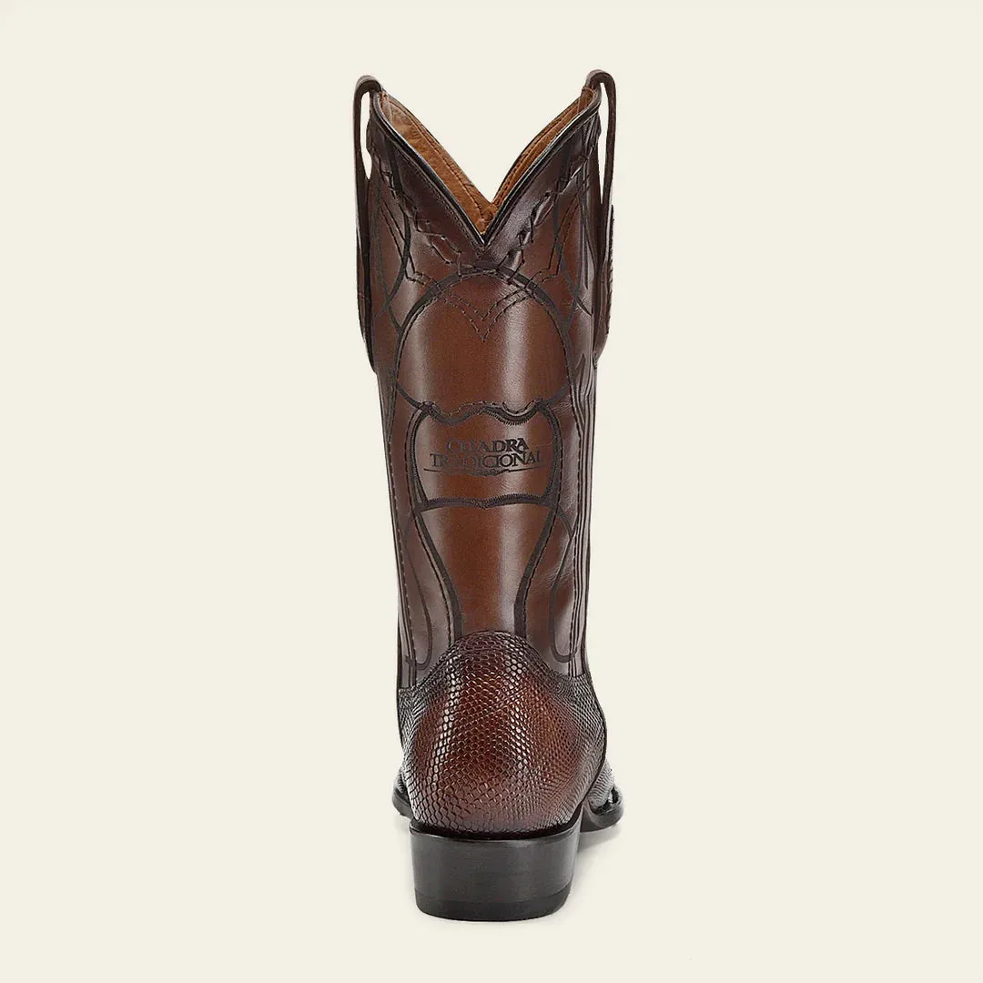 1J1NLT - Cuadra honey western cowboy lizard leather boots for men