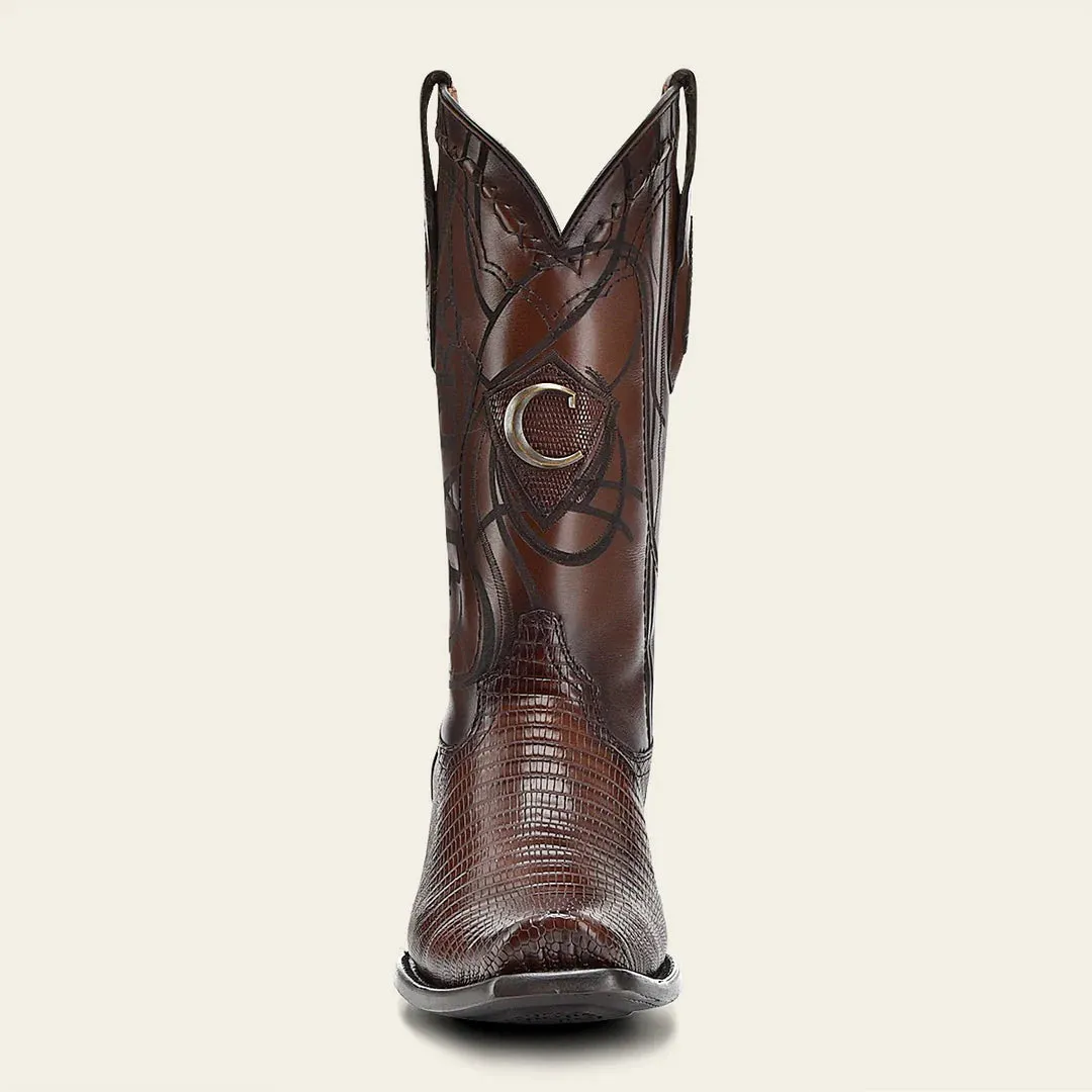 1J1NLT - Cuadra honey western cowboy lizard leather boots for men