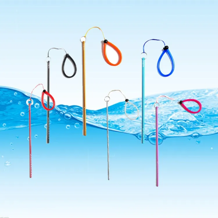 Aluminum Alloy Diving Tinker Stick Calibrated Wnderwater Probe Bar with Hand Rope(Random Color Delivery)