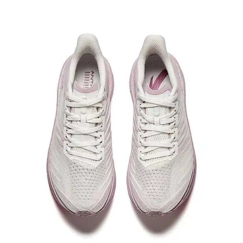 Anta Woman's Mach 4.0 Racing Running Shoes - White/Pink