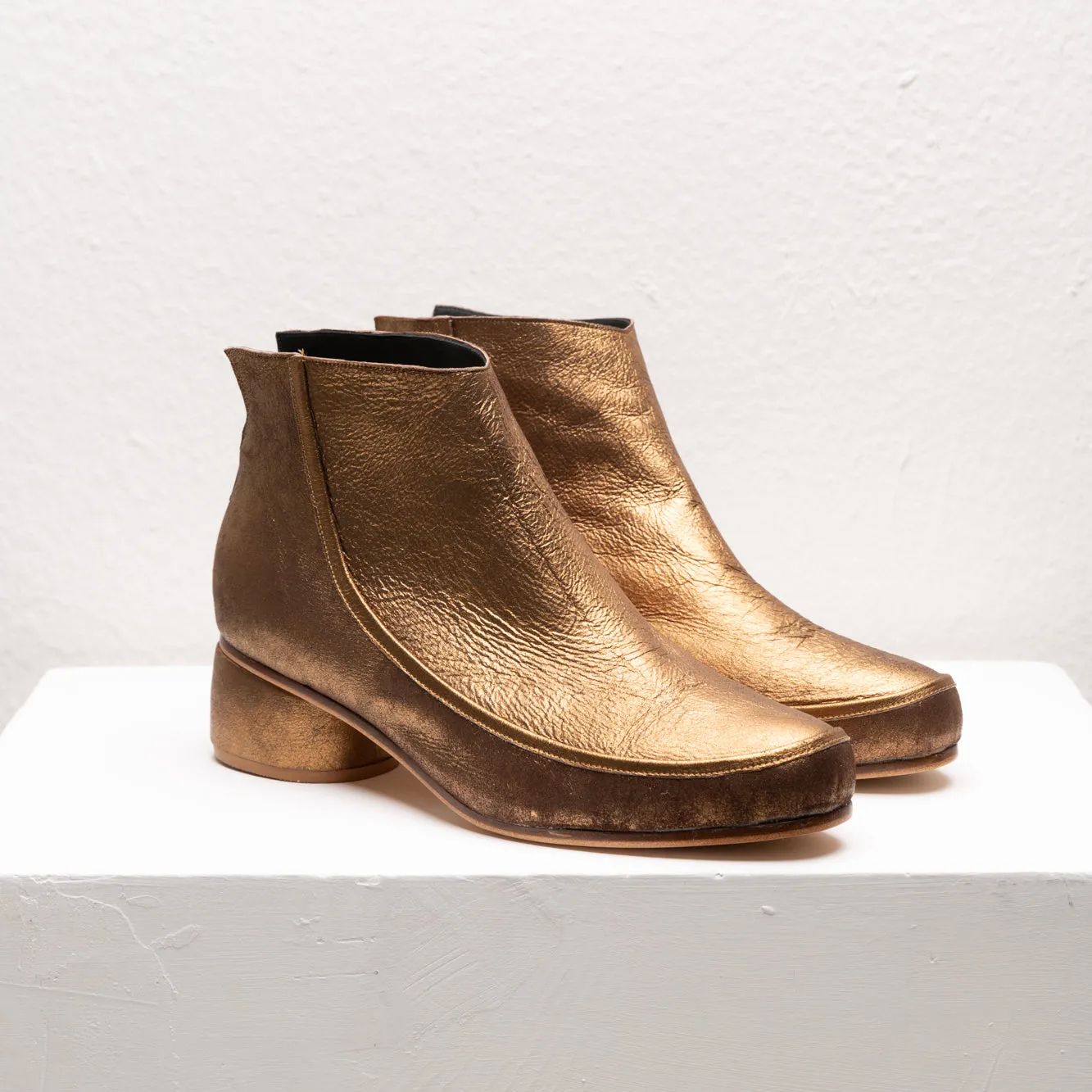 Aphrodite Gold Ankle Boots