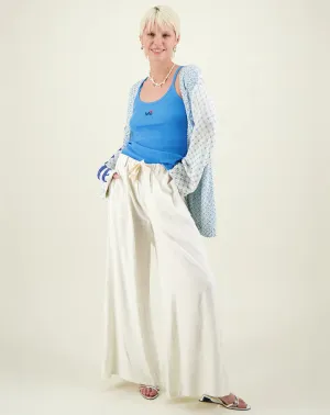 Ariel Wide Leg Trousers Natural