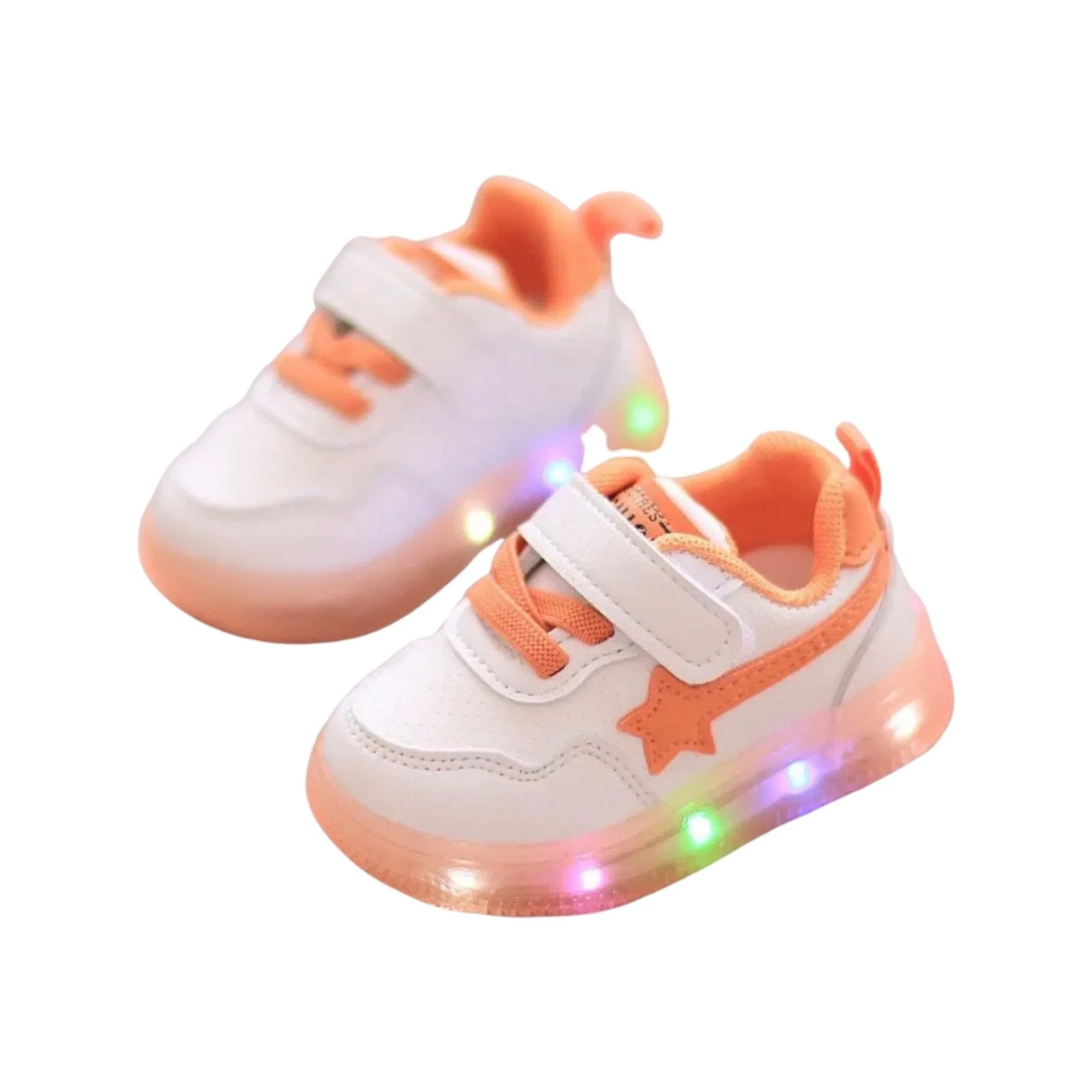 Baby Led Sneakers - Orange