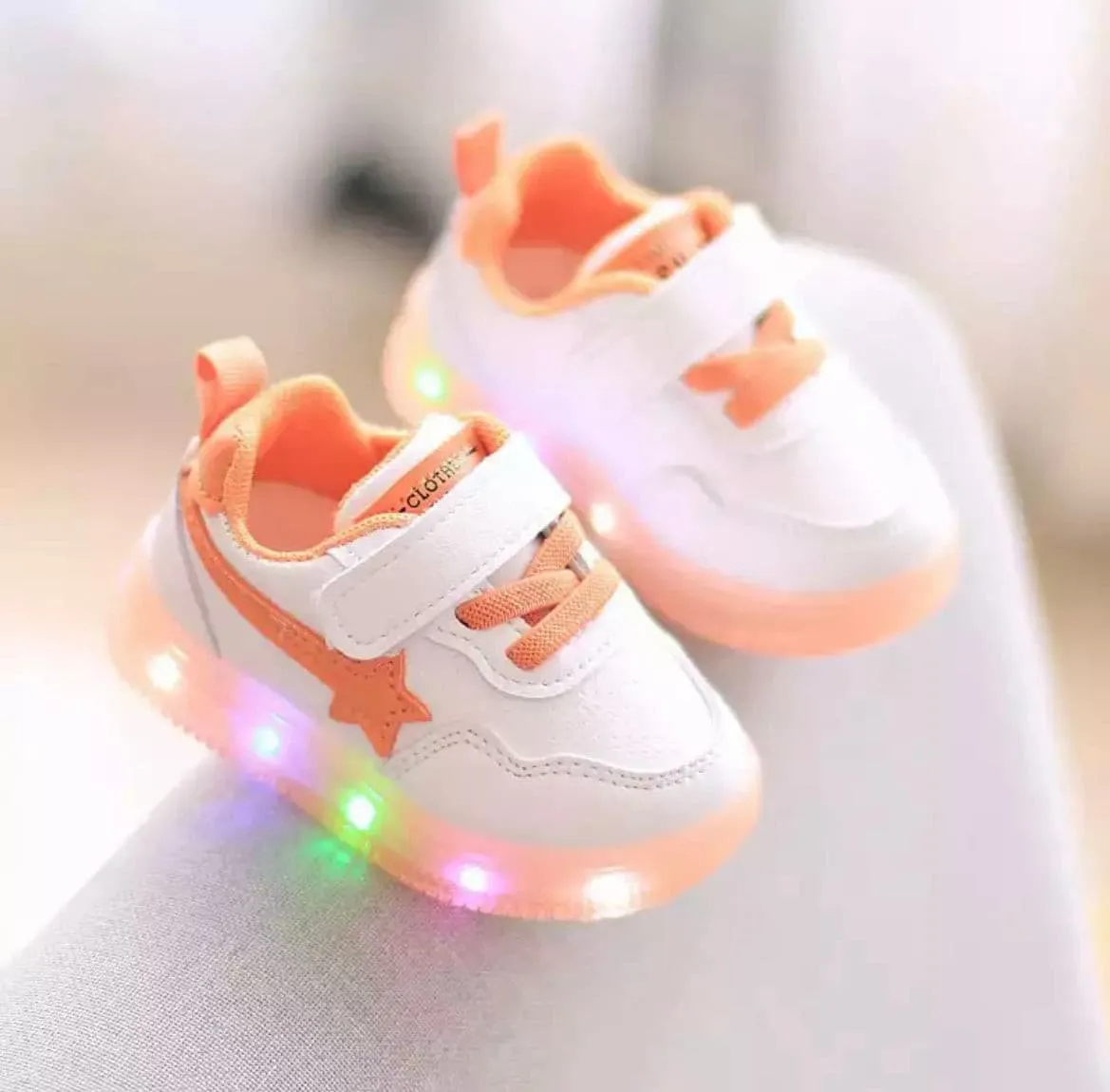 Baby Led Sneakers - Orange