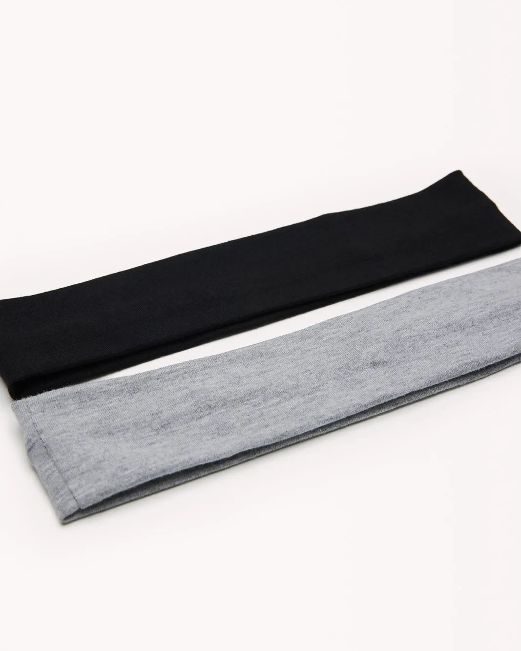 BELLA HEADBAND 2 PACK - BLACK-GREY MELANGE