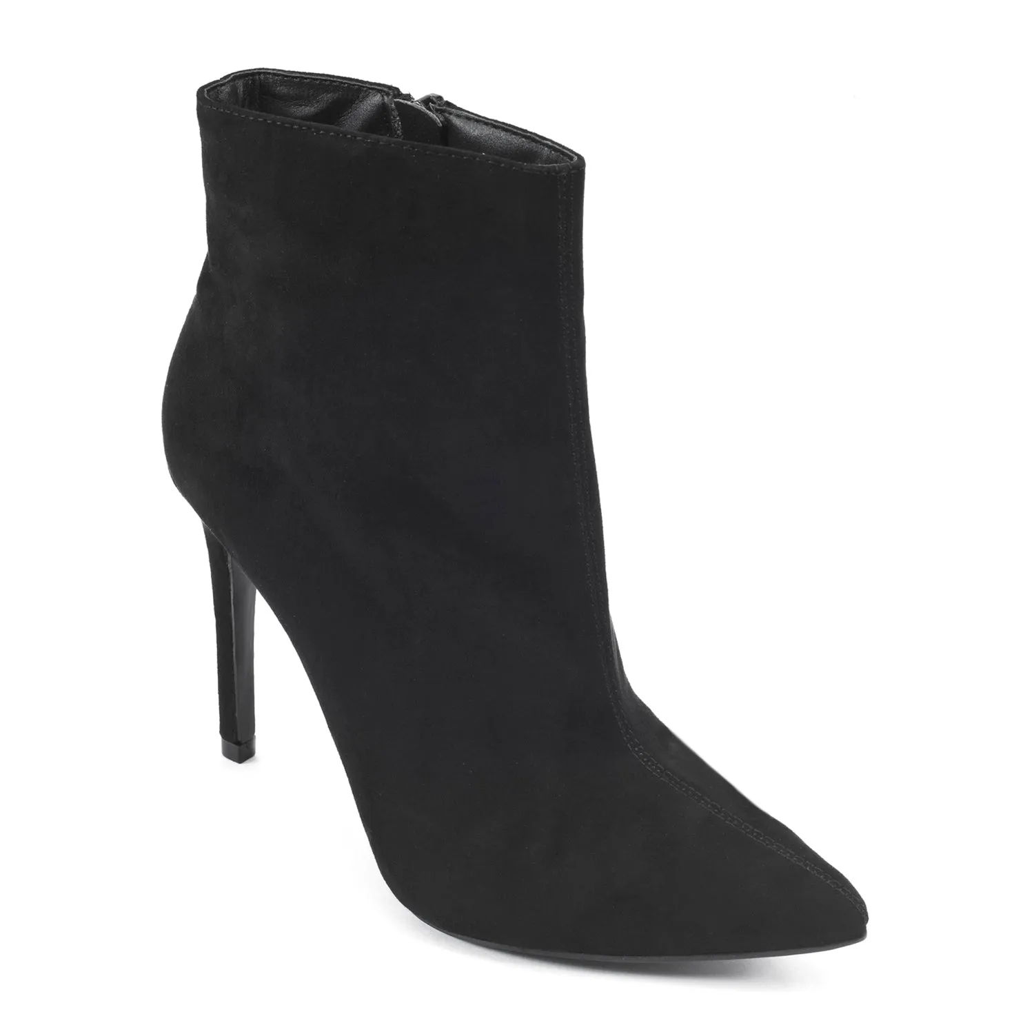 Black Stilleto Pointed Toe Ankle Boots