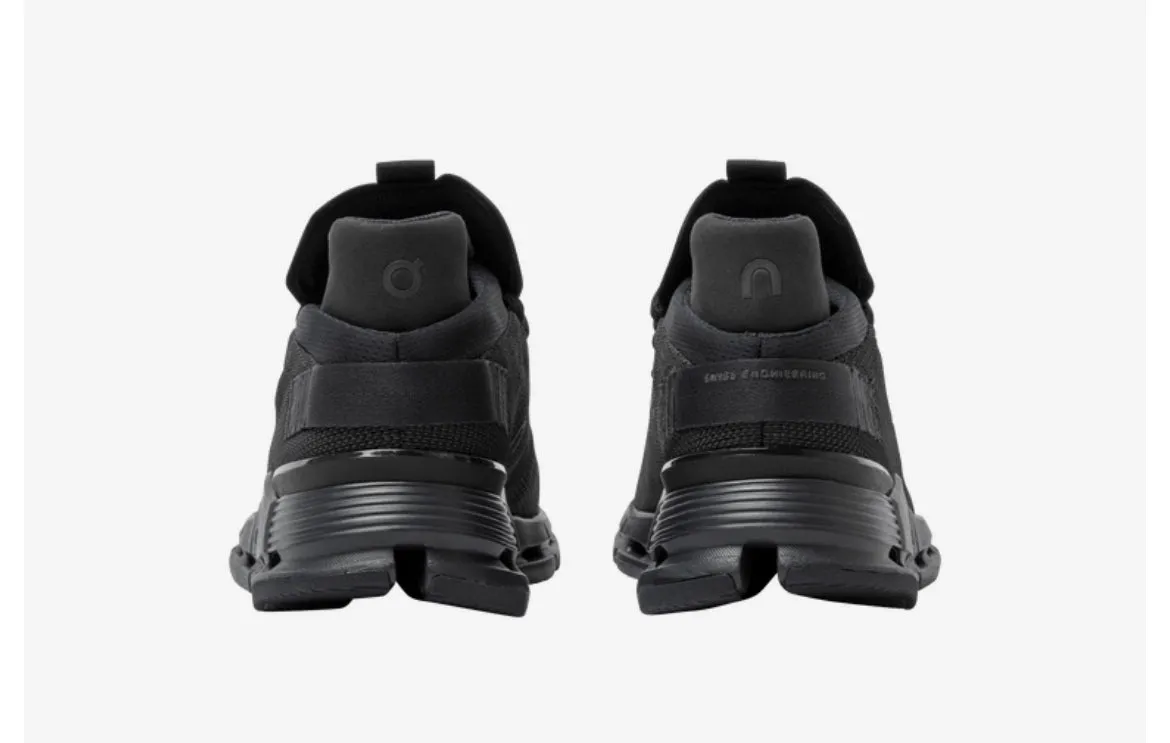 Black Swarovski On Cloudnova Running Shoes