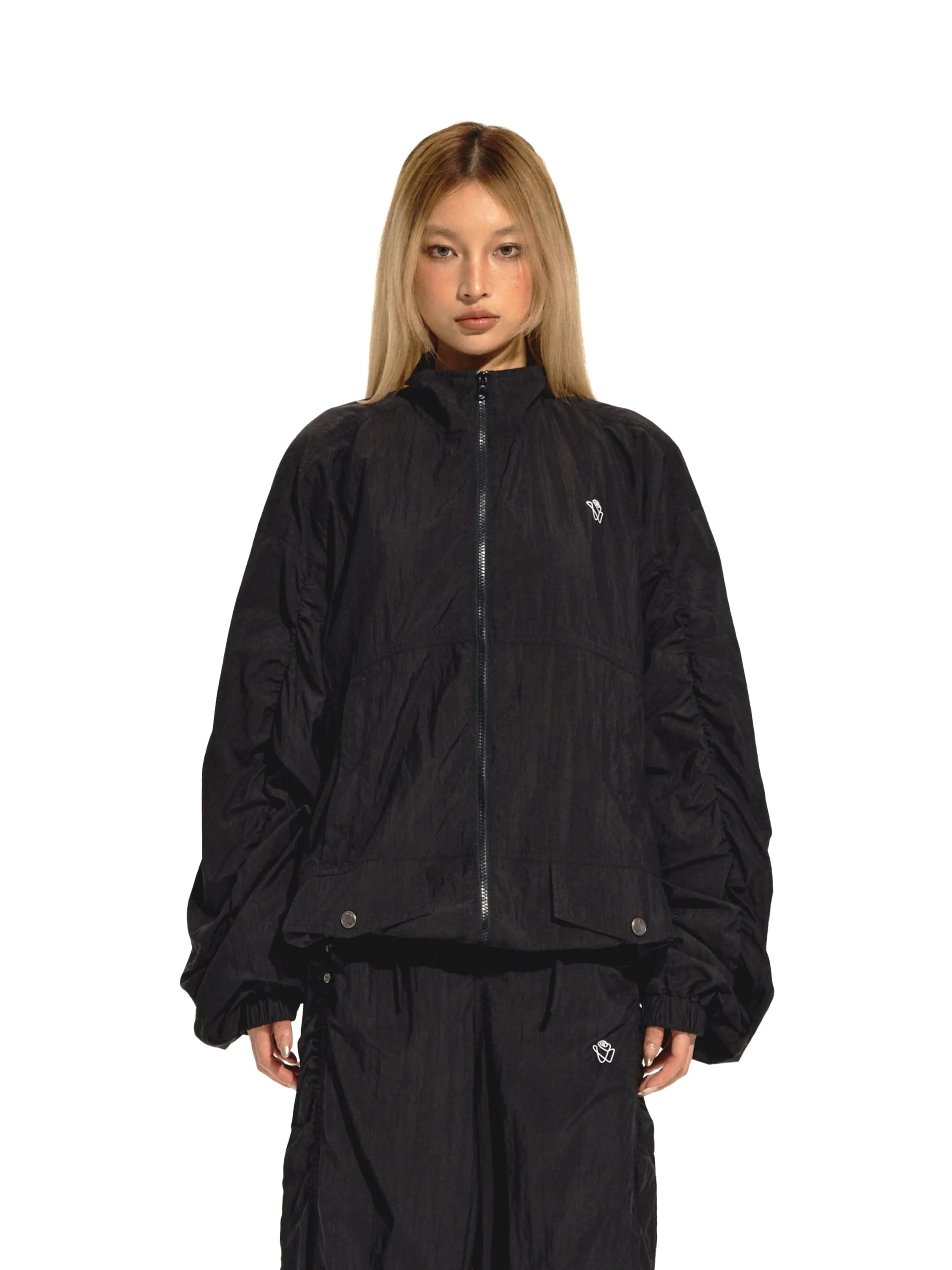 Black Waterproof Soft Jogging Jacket