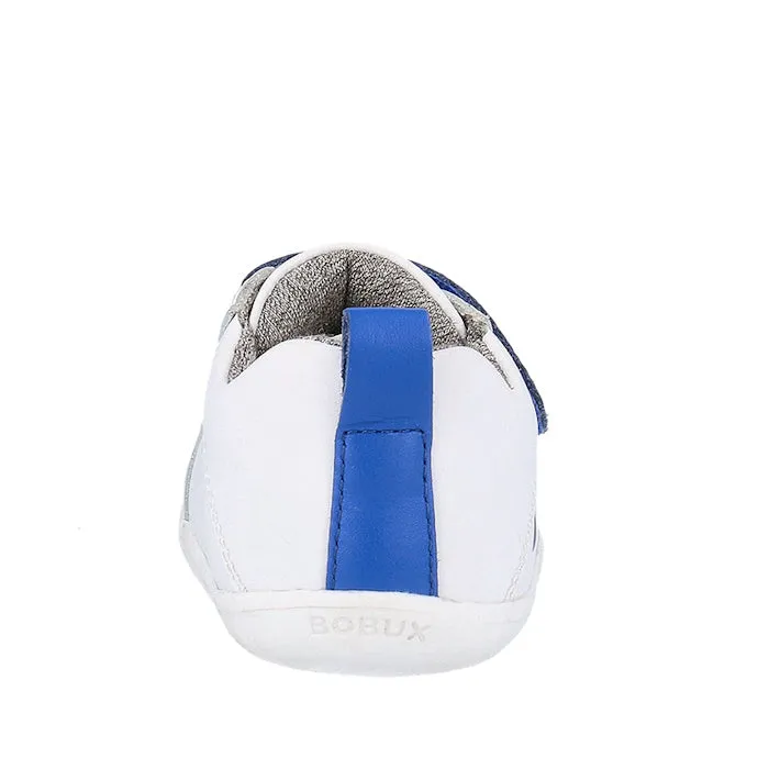 Bobux Step Up SU Pace Sneaker First Walker White Blue