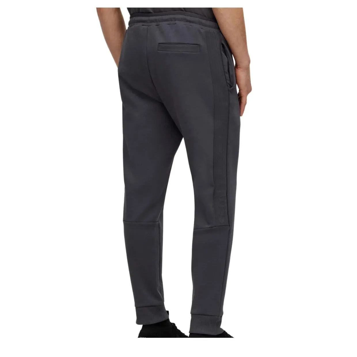 BOSS Hadiko Dark Grey Side Stripe Tape Jogging Bottoms