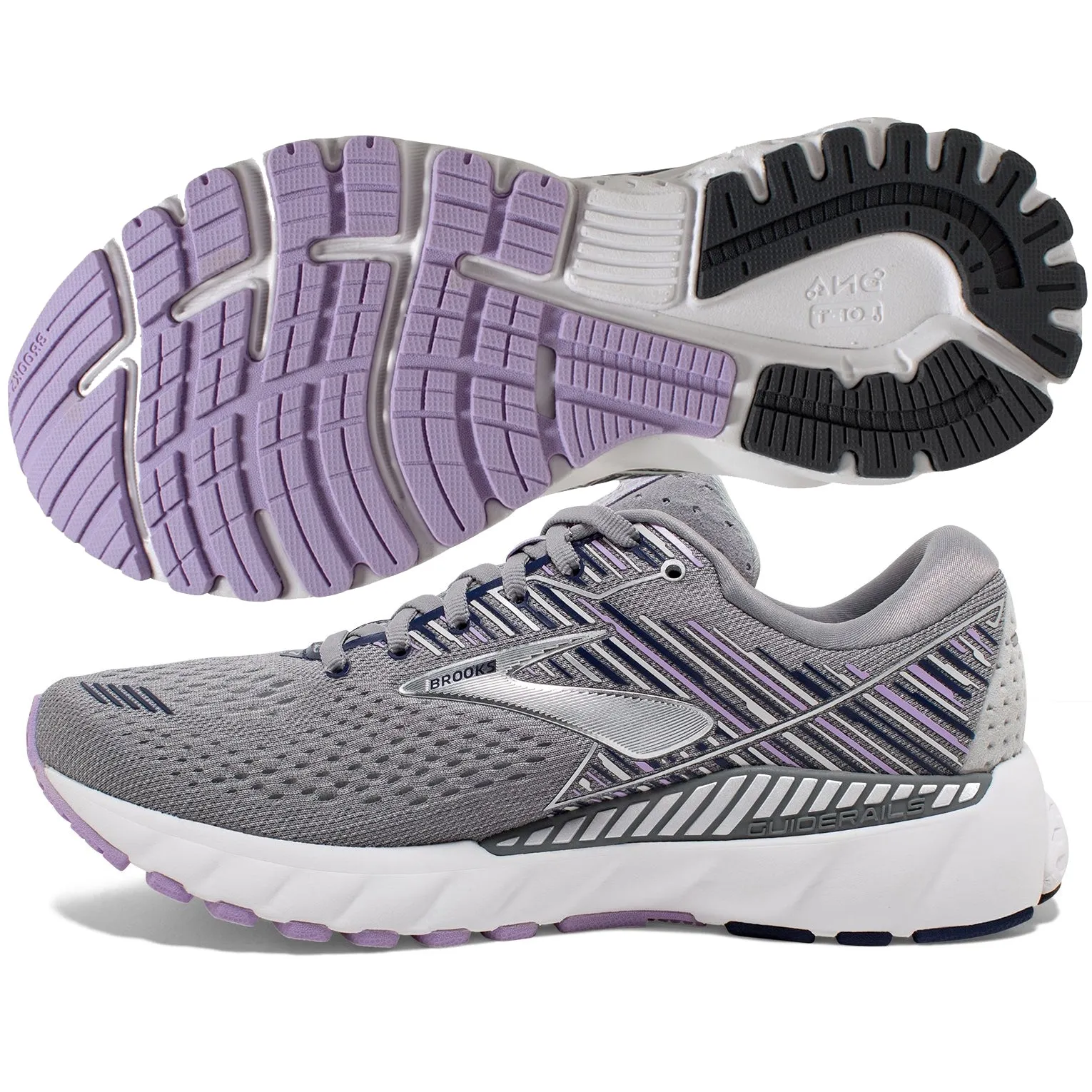 Brooks Adrenaline GTS 19 Grey/Lavender/Navy