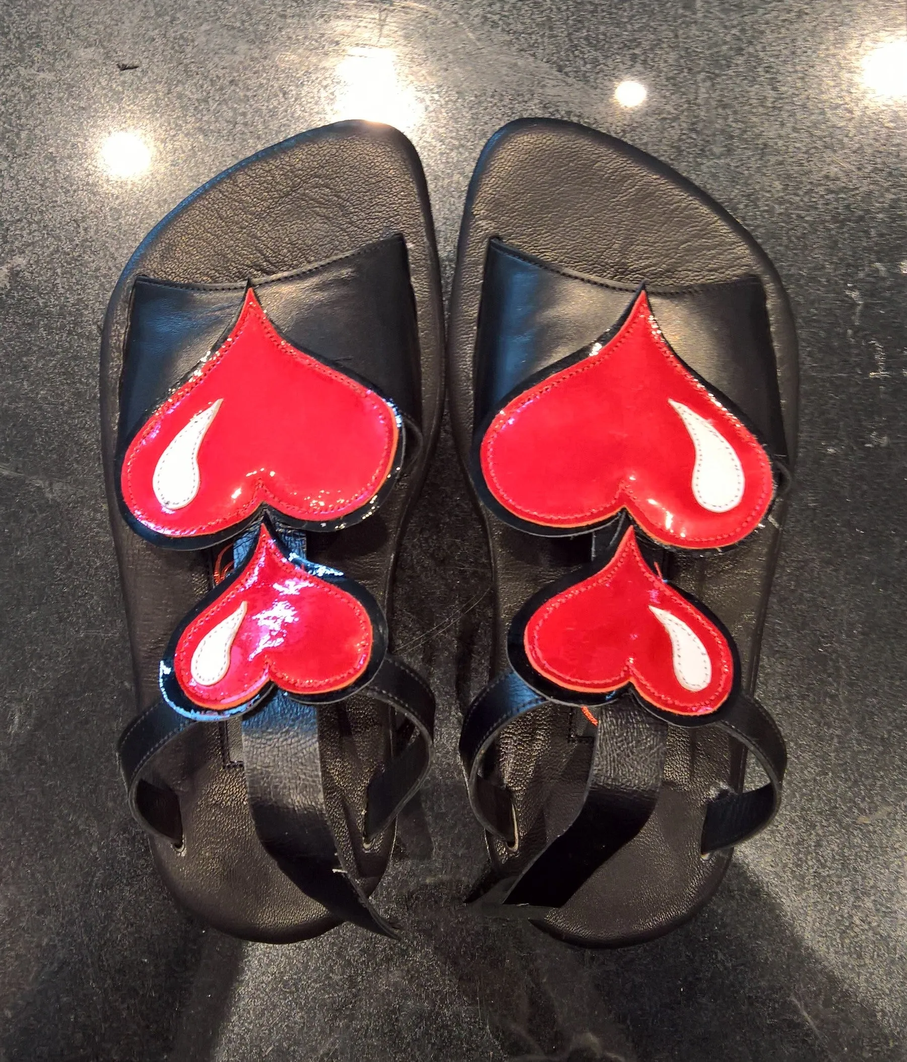 Cartoon HEART Sandals