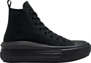 Converse Chuck Taylor All Star Move Platform GS Sneakers Black Dark Smoke Grey, black