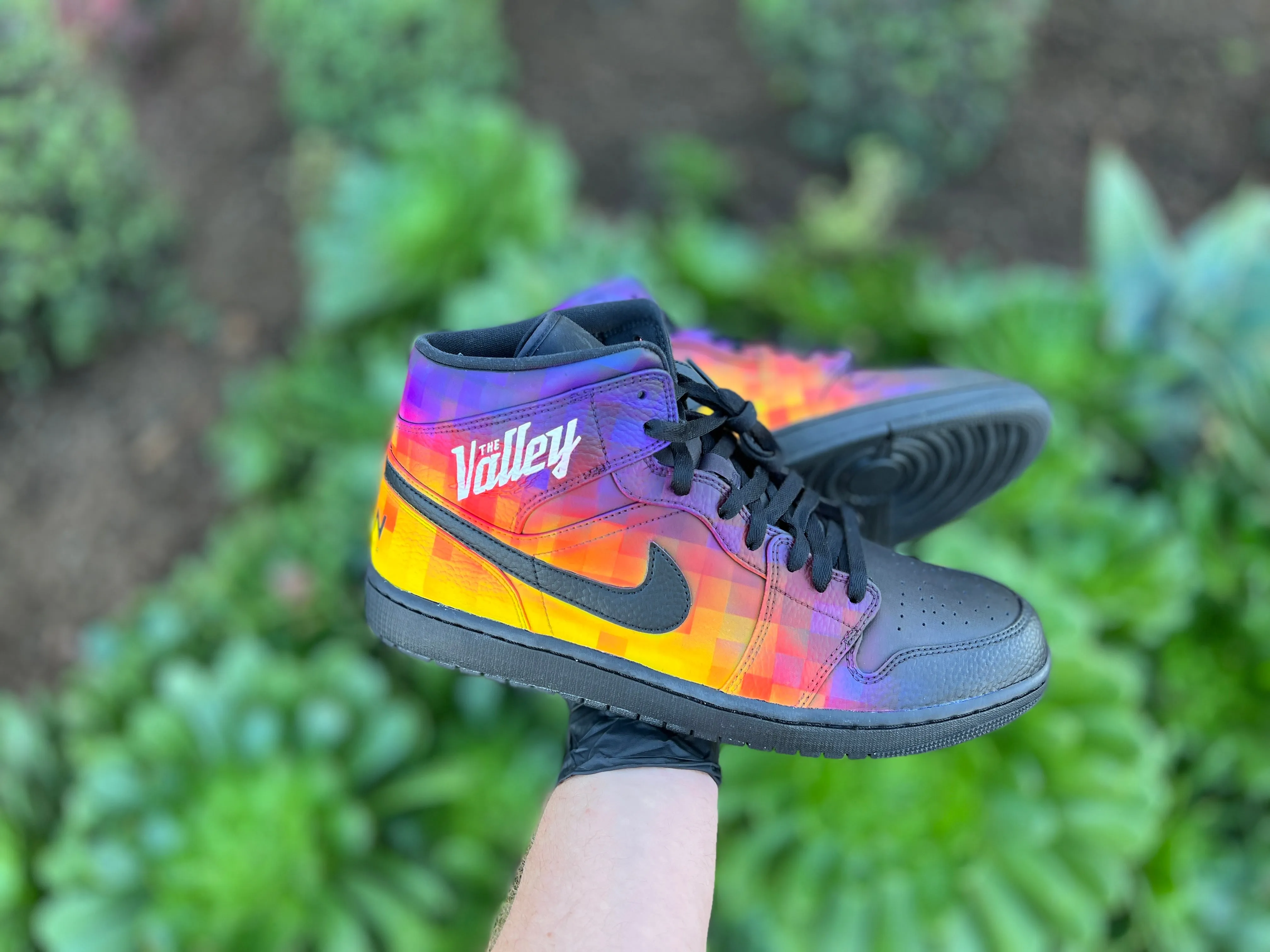 Custom Hand Painted "The Valley" Air Jordan 1 Mid