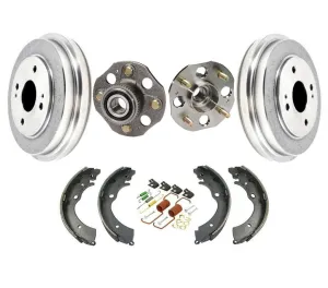 Drums Wheel Hub Bearing Brake Shoes for Honda Accord Non ABS 2.2L 94-97 4 Door