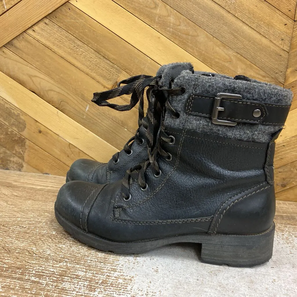 earth origins - Women's Low Boots: Black-women-W7.5