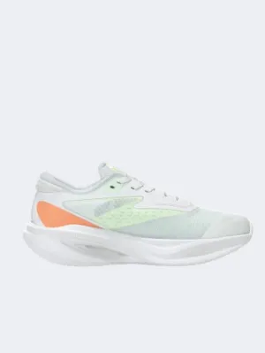 Erke Cushioning Women Running Shoes White Green