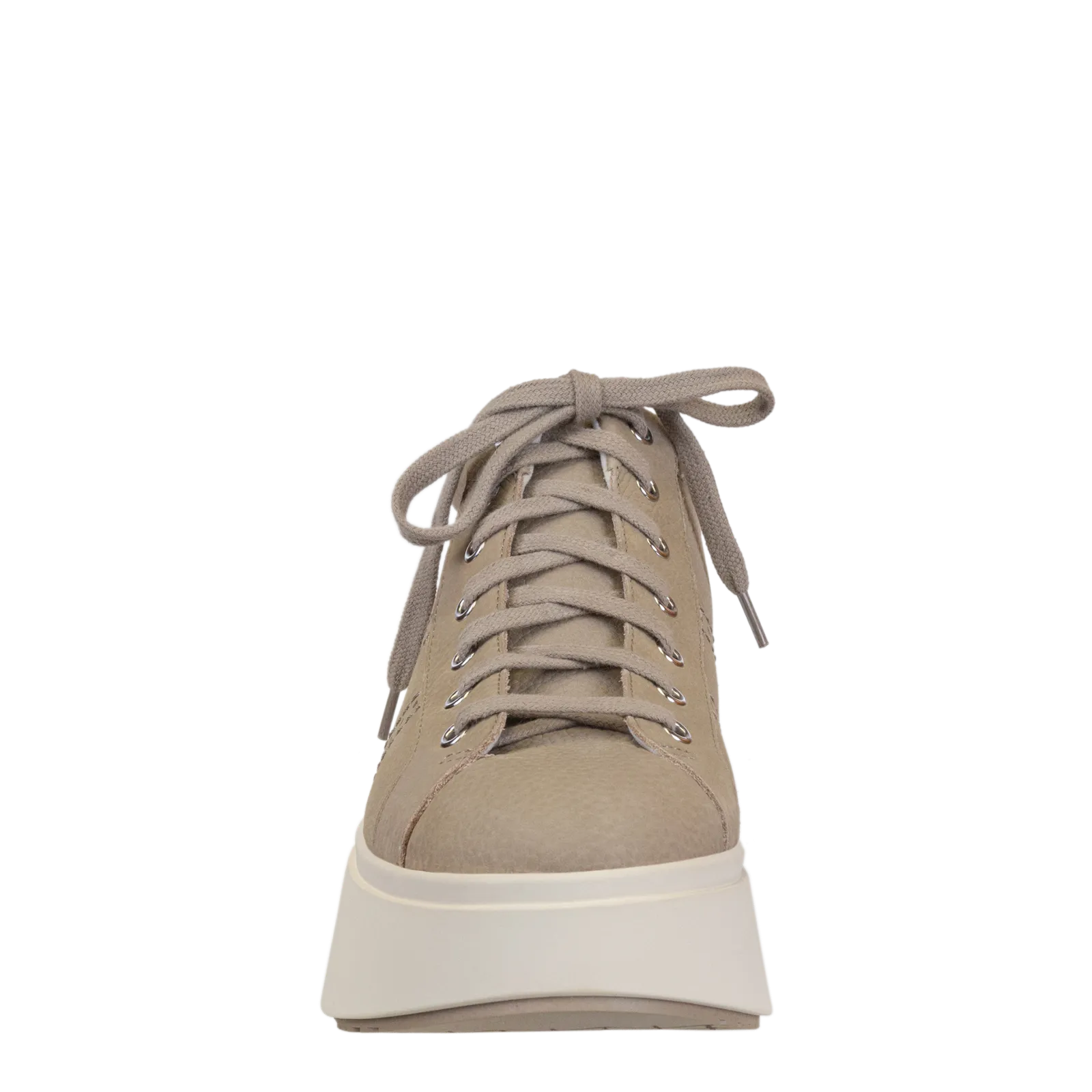 ESSEX in GREIGE Platform High Top Sneakers