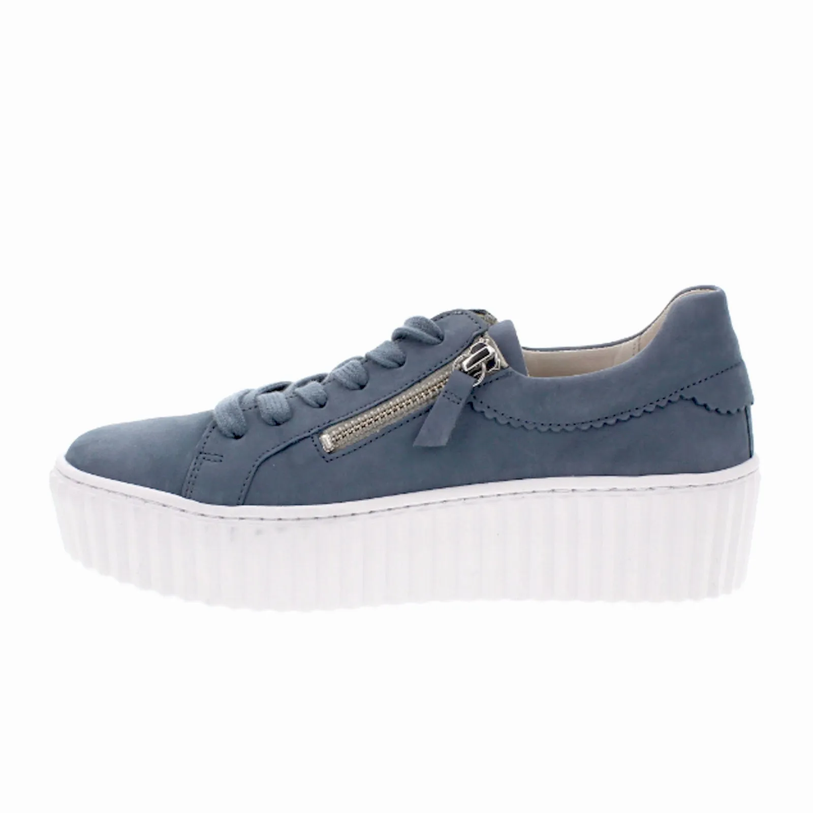 Gabor 23200-16 Double Zip Platform Sneaker (Women) - Blue