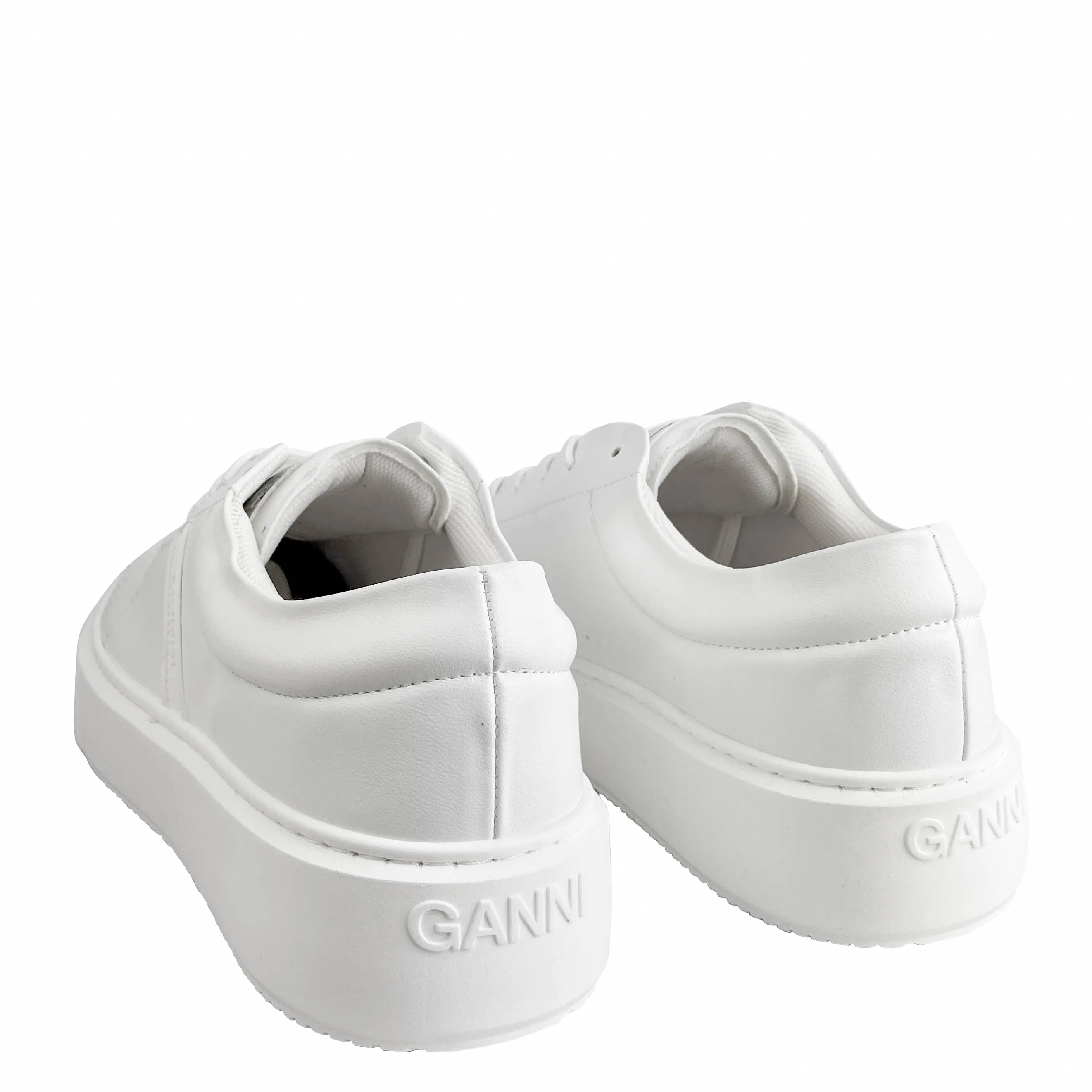 Ganni Sporty Mix Sneakers in Egret