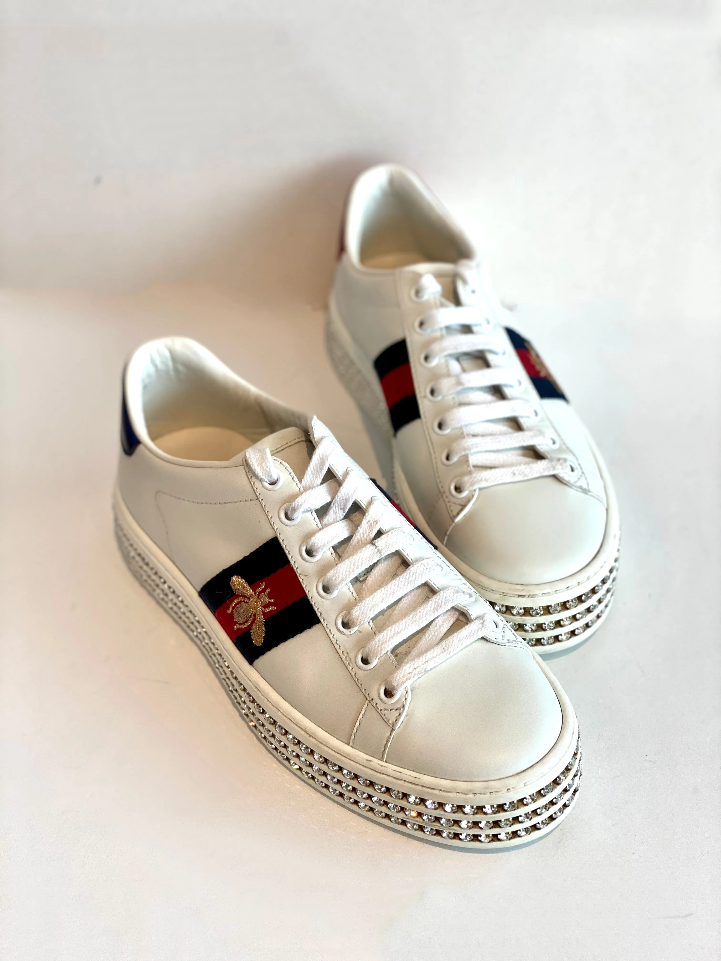 Gucci Ace Crystal Sneakers