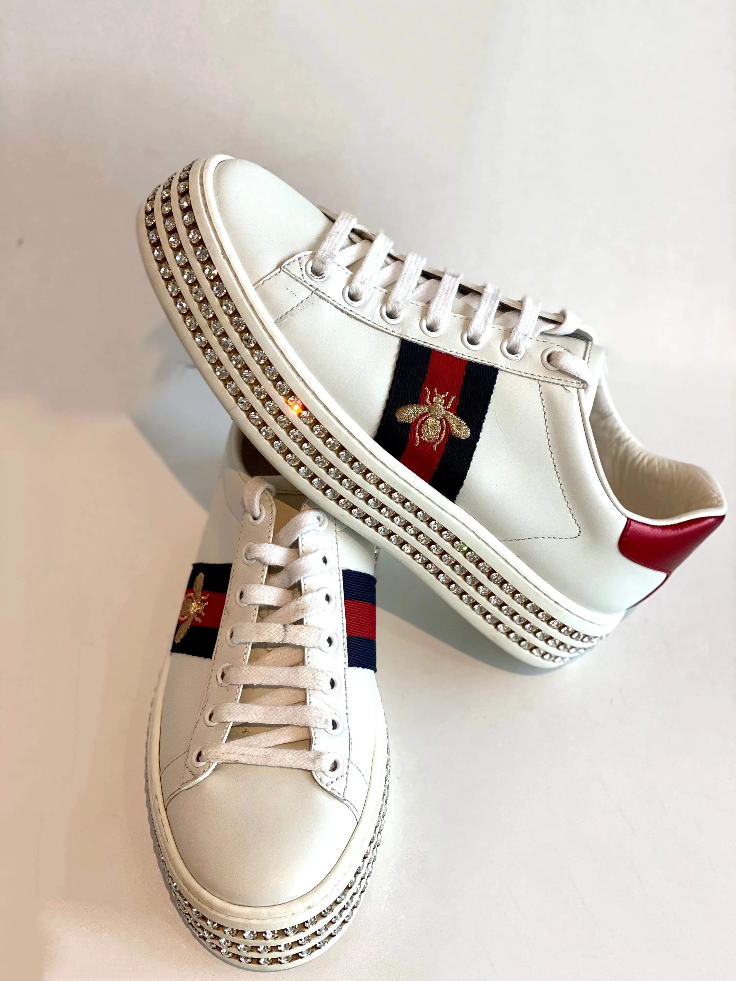 Gucci Ace Crystal Sneakers