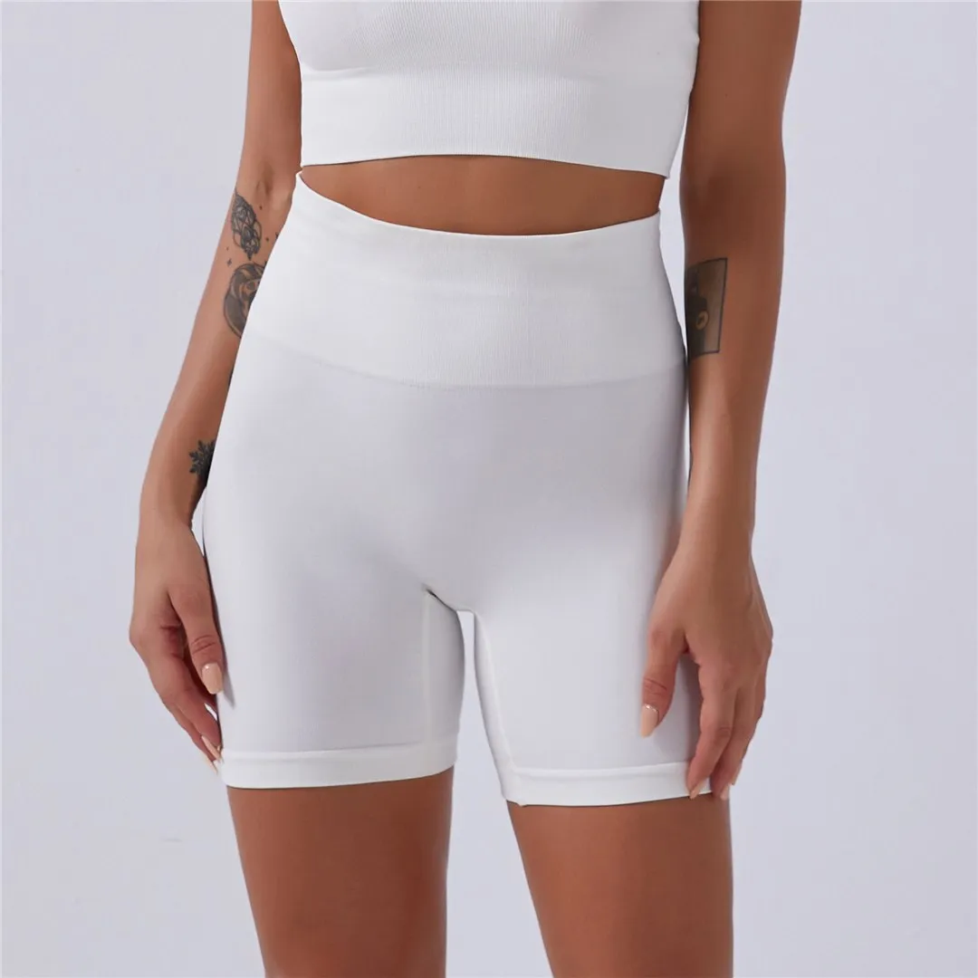 High Waist Women Seamless Gym Short Jogging Running Shorts Push Up Gym Compression Sports Shorts Yoga clothing For Women A012S