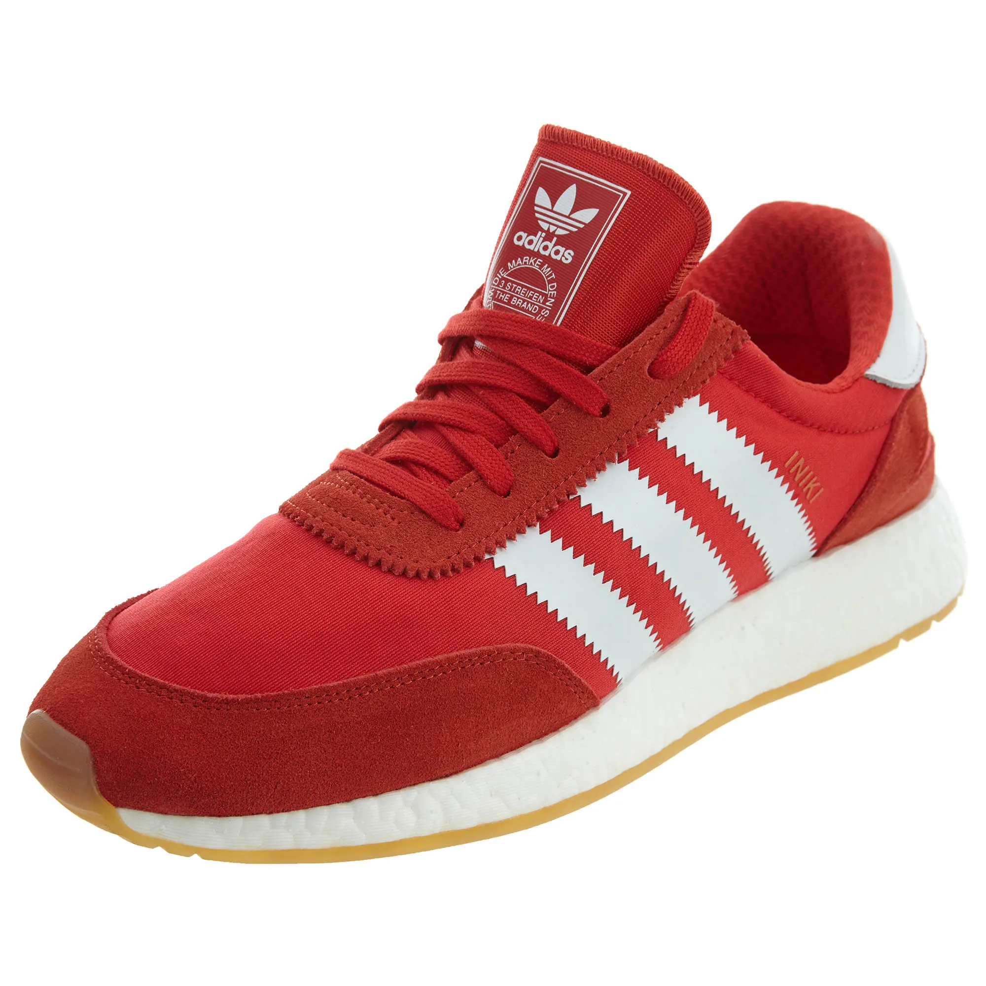 Iniki Runner Adidas red/running white shoes Mens Style :BY9728