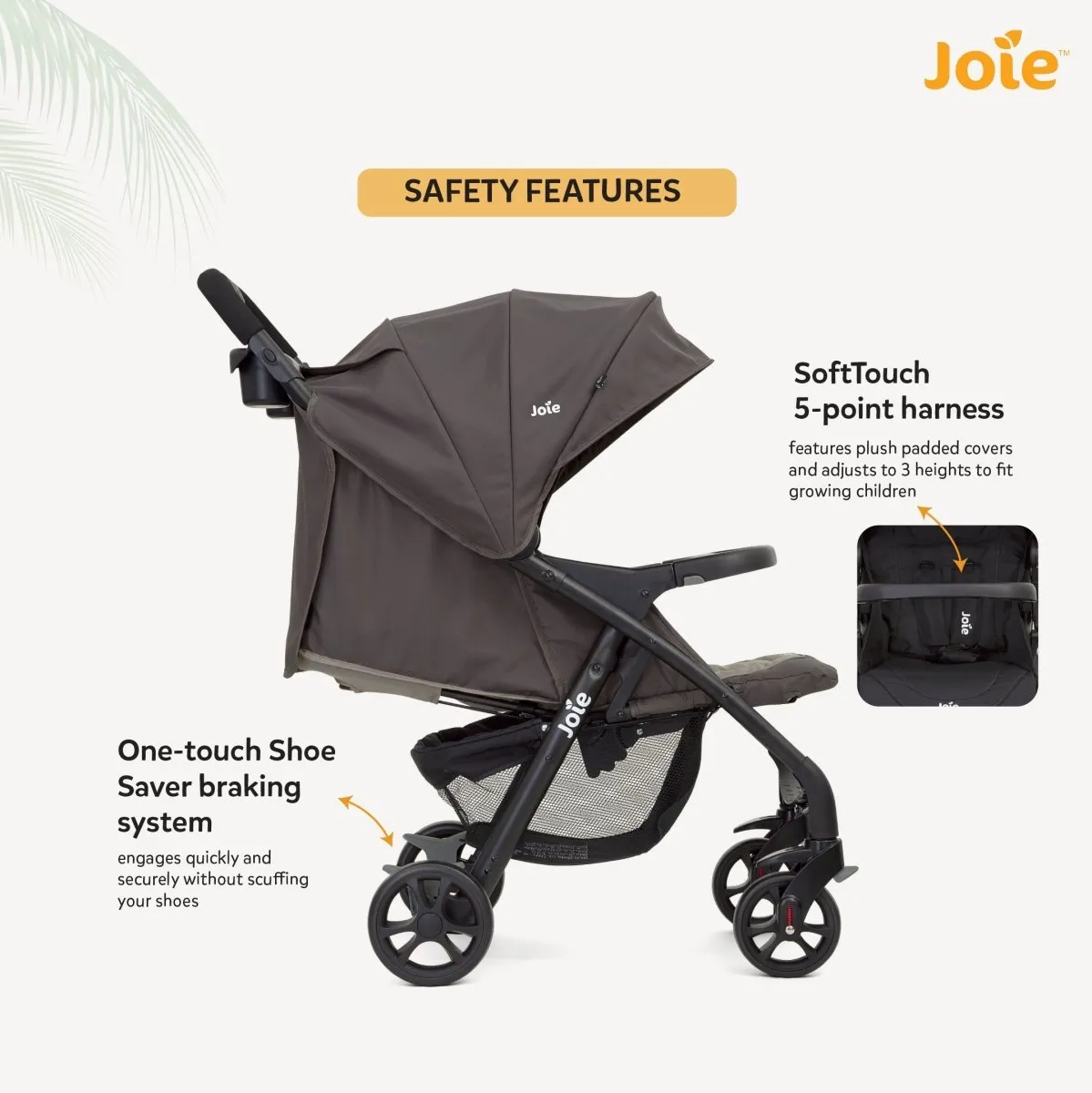 Joie Muze Lx Ts W/ Juva Travel System- Dark Pewter