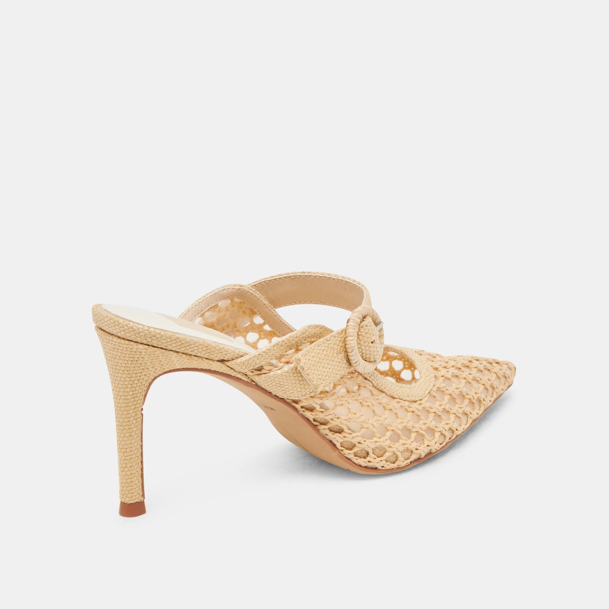 KEEKEE HEELS LT NATURAL WOVEN RAFFIA