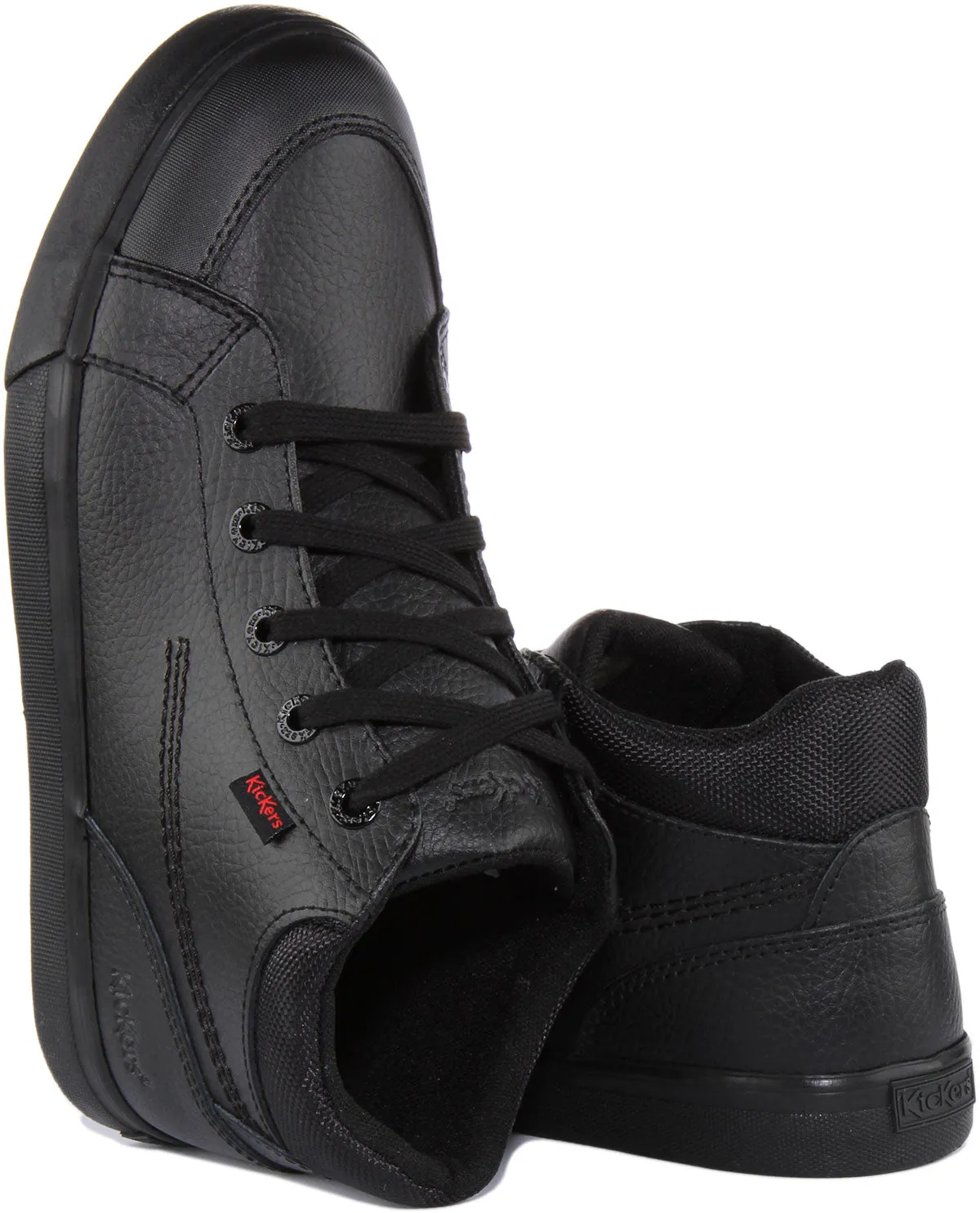 Kickers Tovni Hi Padded In Black For Junior