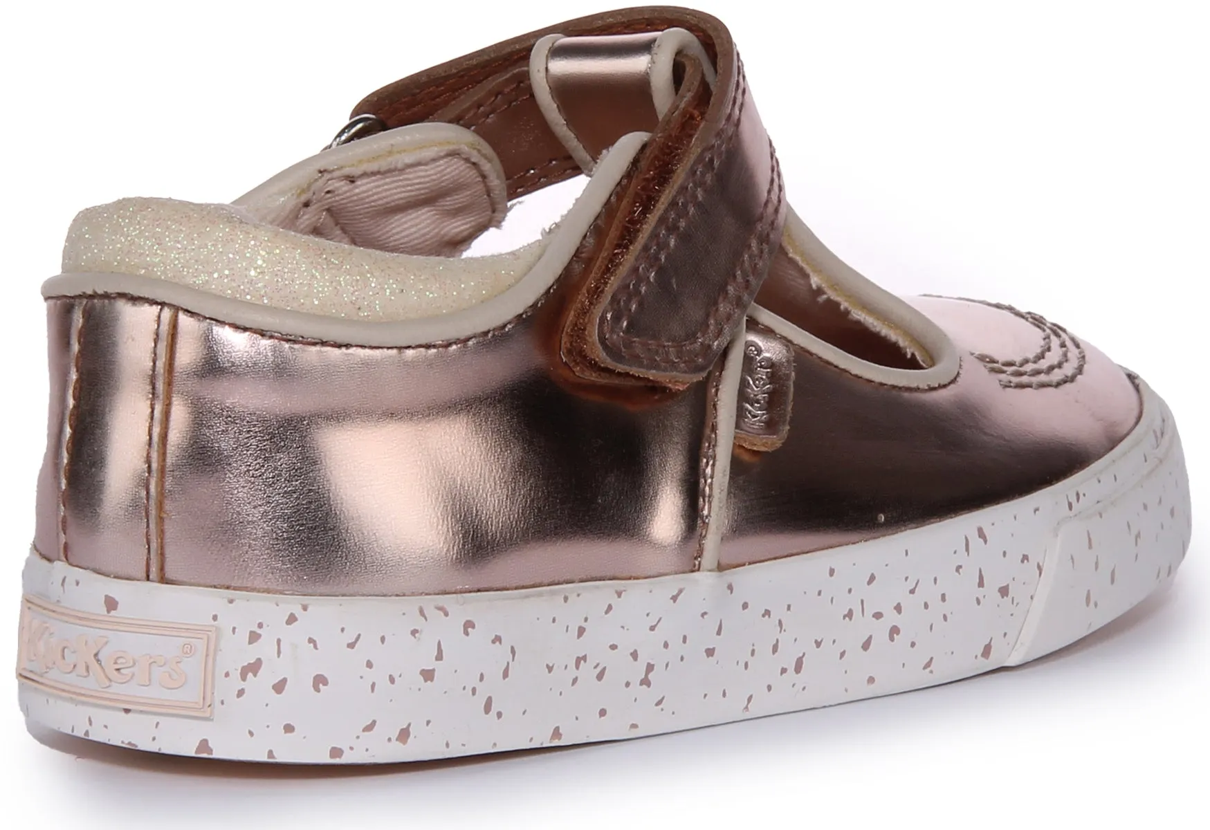 Kickers Tovni T Pat In Gold in Infants UK Size 5 - 12