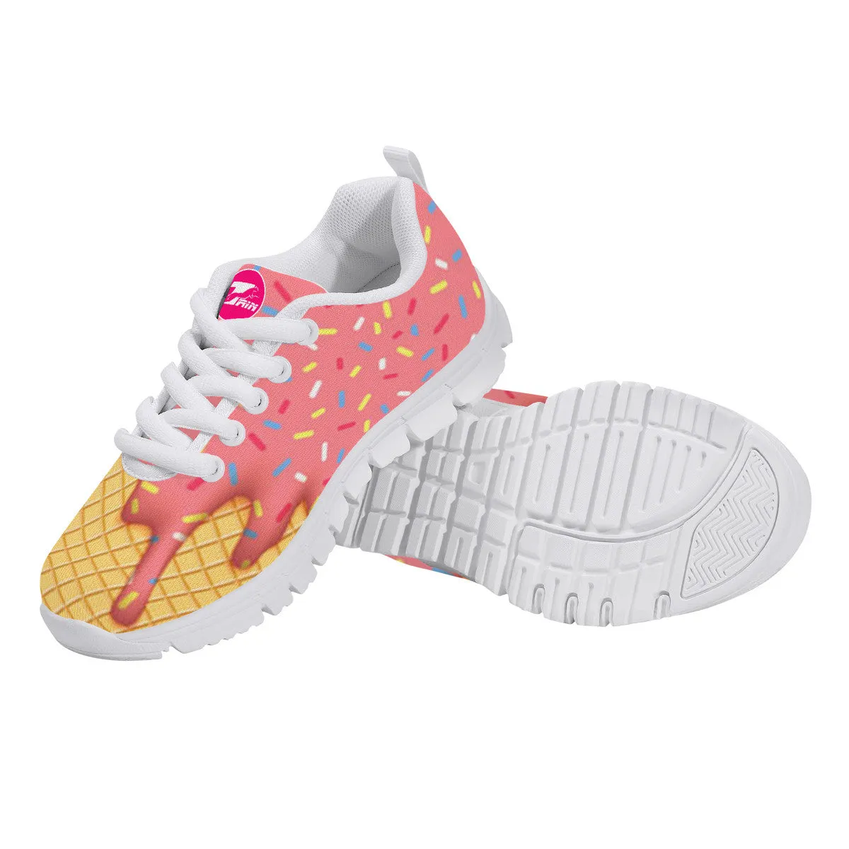 Kids Strawberry w/ Sprinkles Sneakers | Shoe Zero