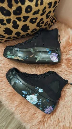 'Kurt' Floral High Top Sneakers