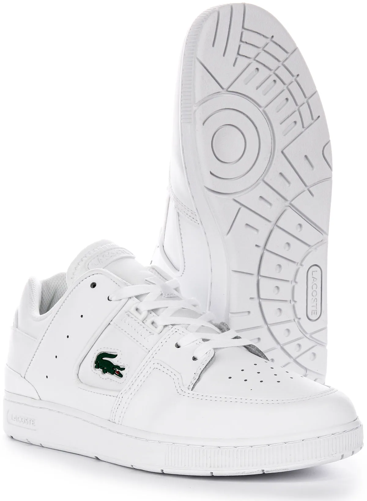 Lacoste Court Cage In White For Men