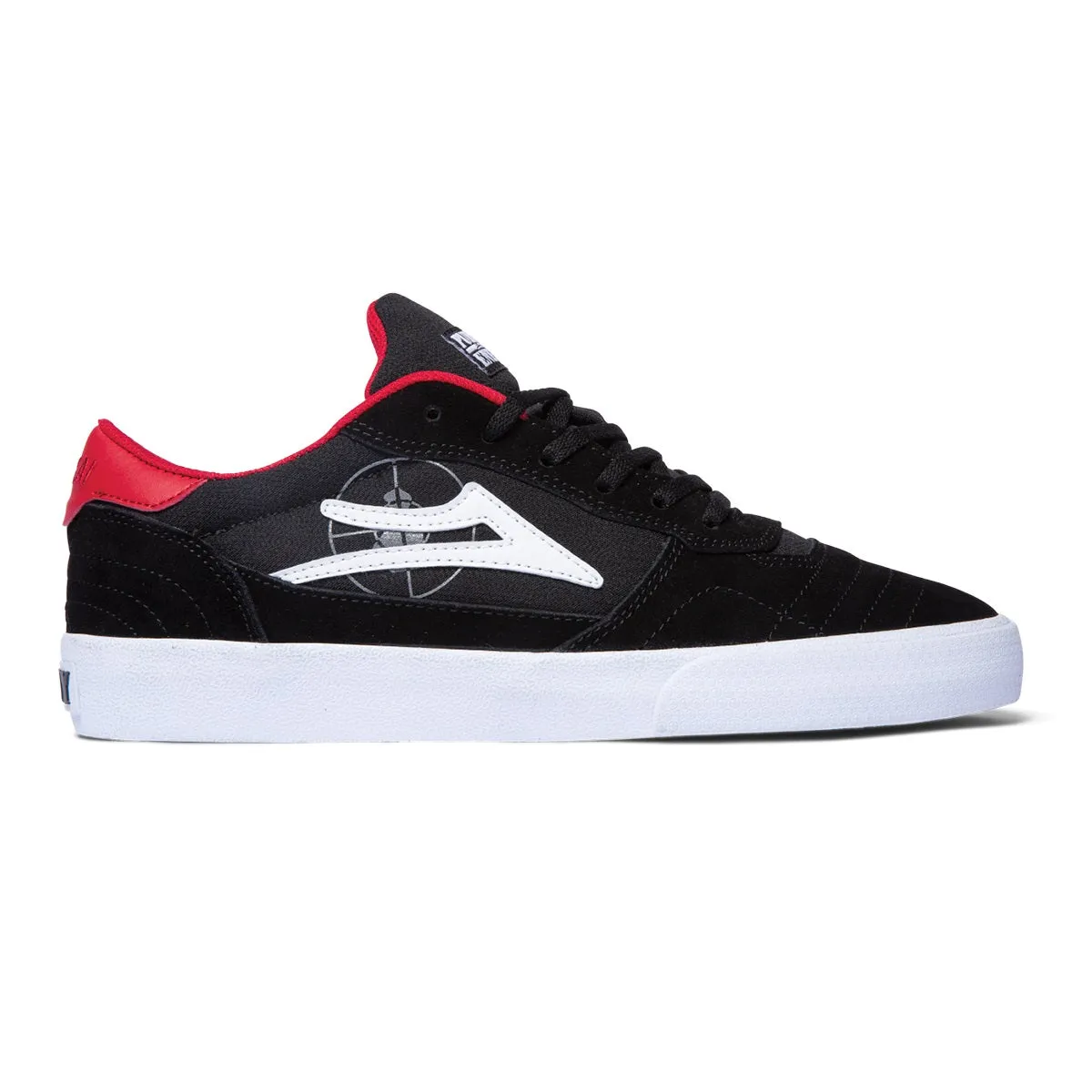 Lakai Shoes Cambridge - Black/Red Suede