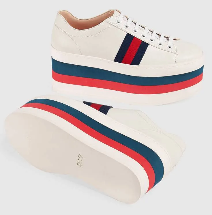 Leather Platform Sneaker