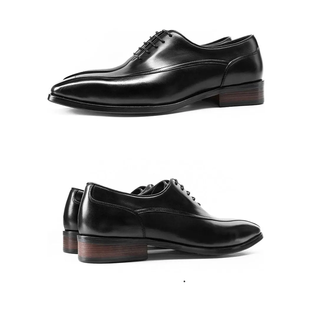 LuxeLace Exotic Brogue Leather Lace-Up Shoes