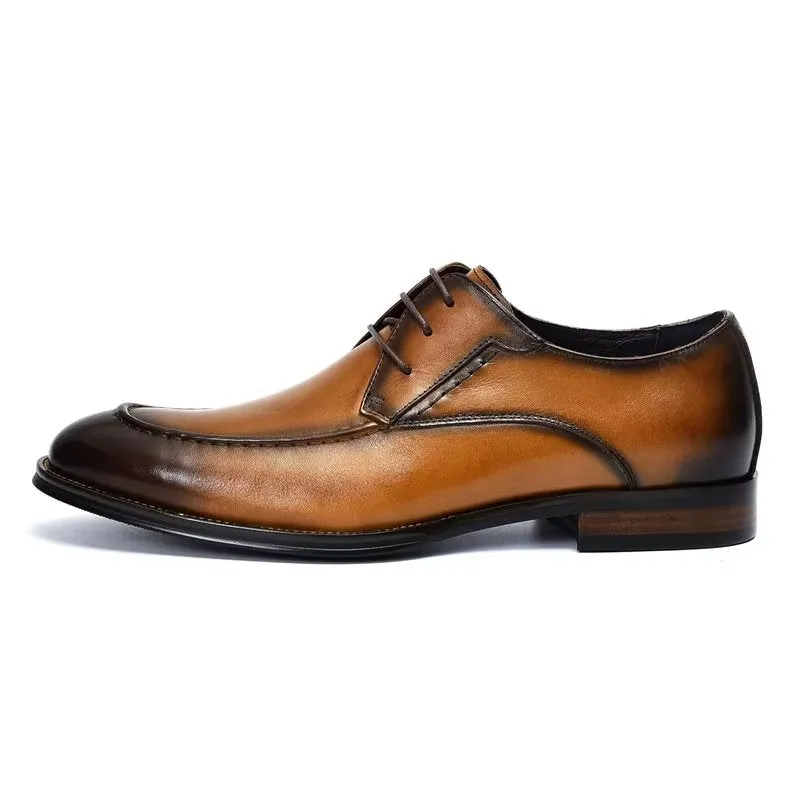 LuxeLeather Sleek Derby Shoes