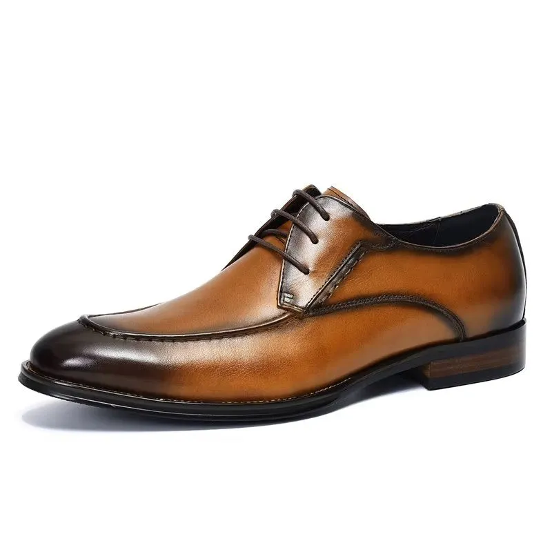 LuxeLeather Sleek Derby Shoes