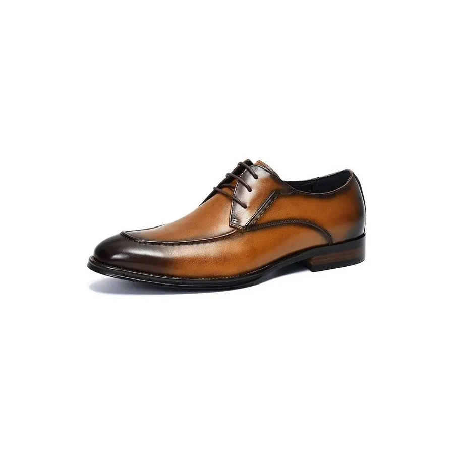 LuxeLeather Sleek Derby Shoes