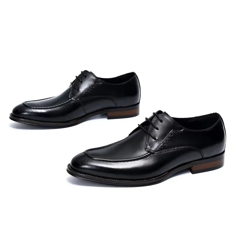 LuxeLeather Sleek Derby Shoes