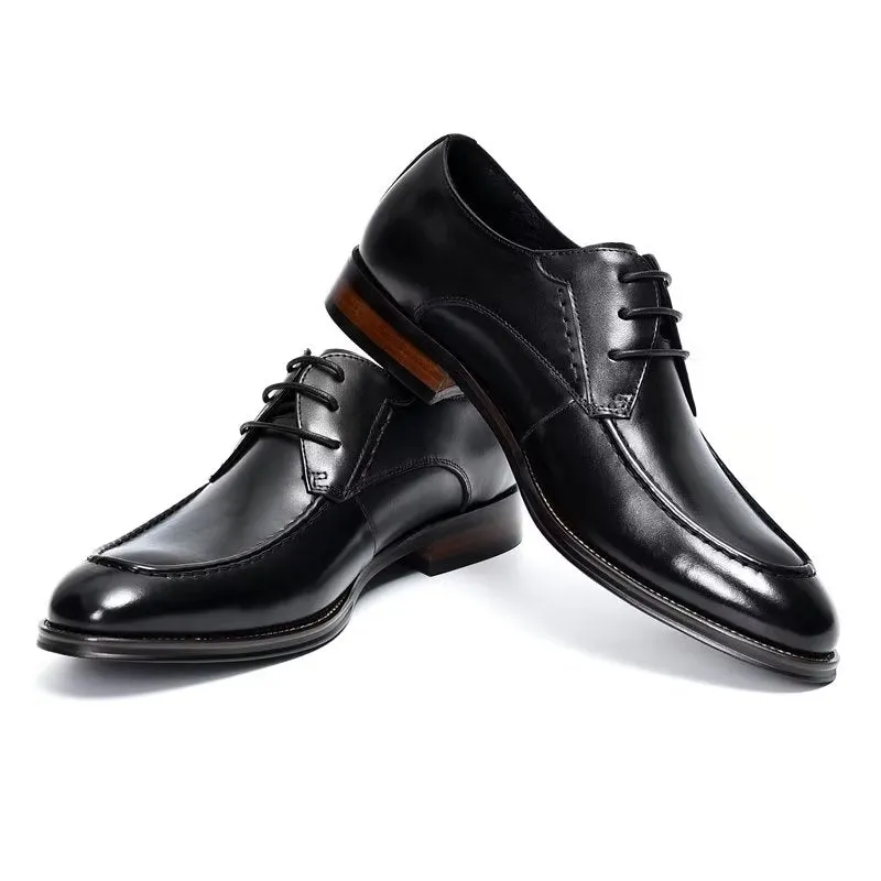 LuxeLeather Sleek Derby Shoes