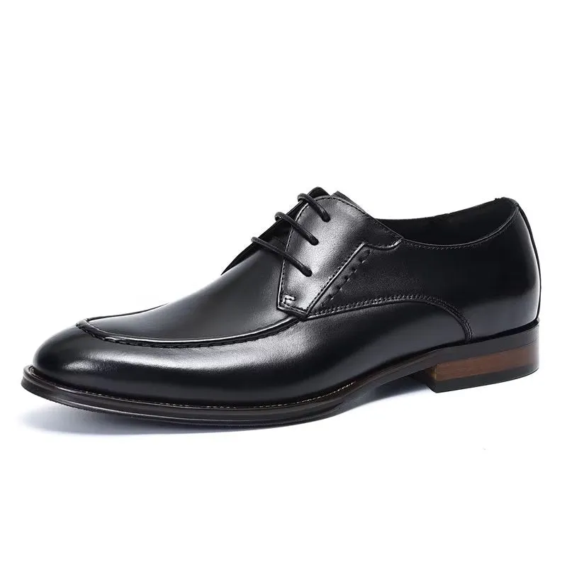 LuxeLeather Sleek Derby Shoes