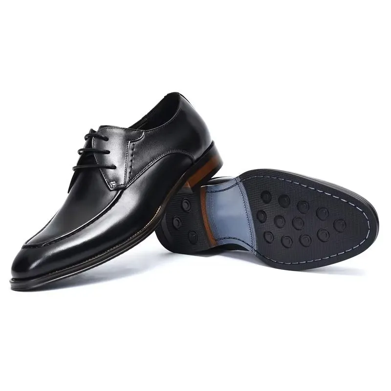 LuxeLeather Sleek Derby Shoes