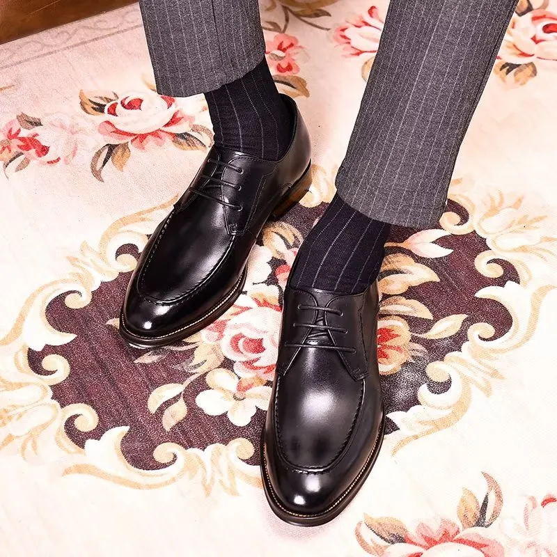 LuxeLeather Sleek Derby Shoes