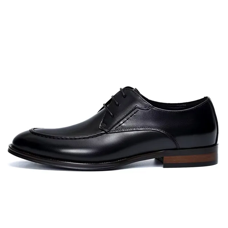 LuxeLeather Sleek Derby Shoes