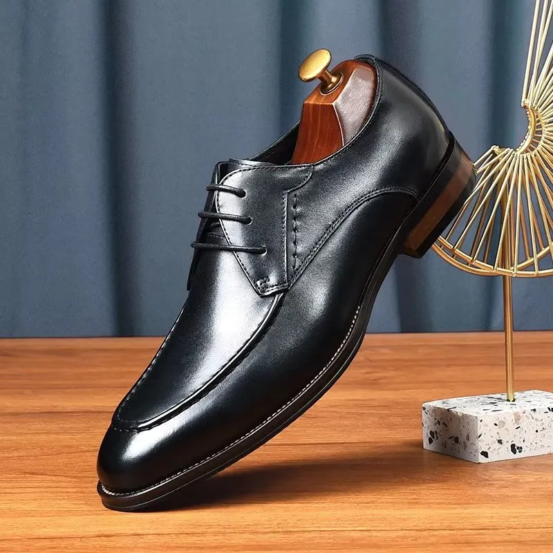 LuxeLeather Sleek Derby Shoes