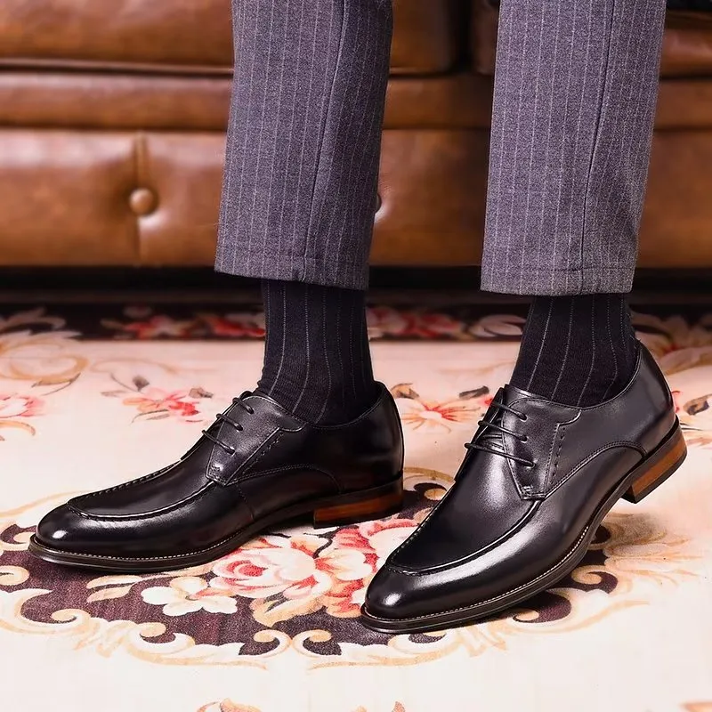 LuxeLeather Sleek Derby Shoes