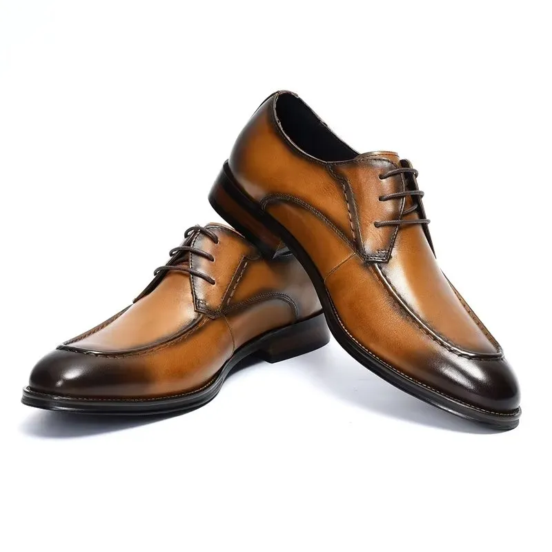 LuxeLeather Sleek Derby Shoes